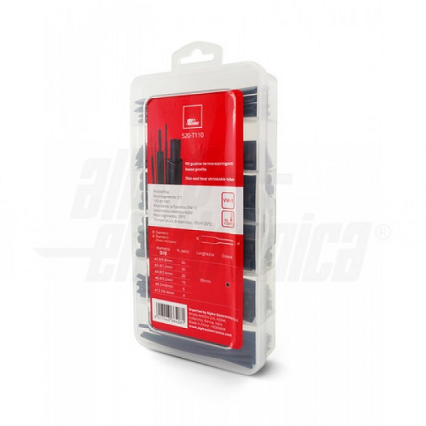 Kit 100 Guaine Termorestringenti Nere